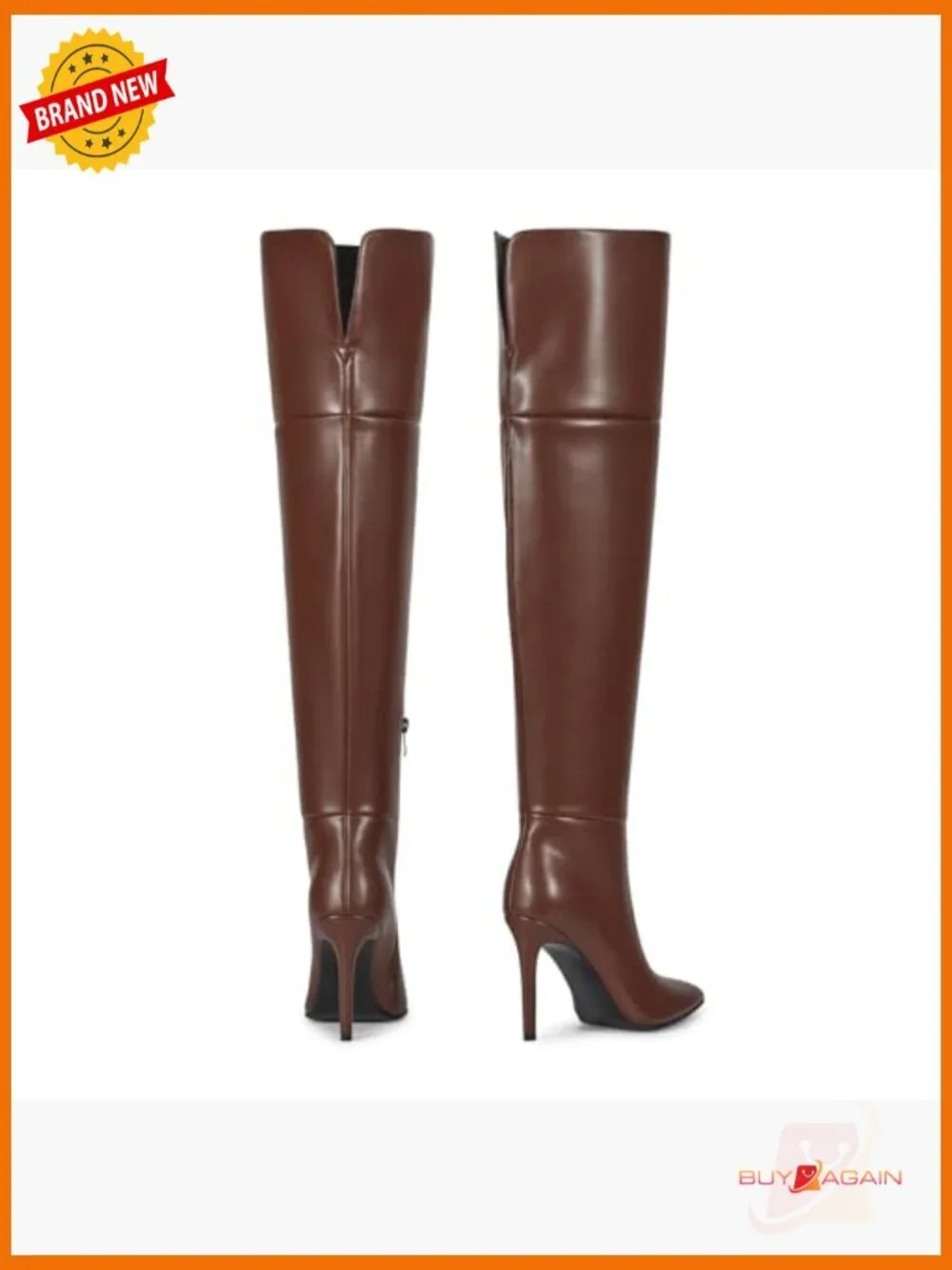 Women's Over the Knee Boots Stiletto Heel Faux Leather Thigh High